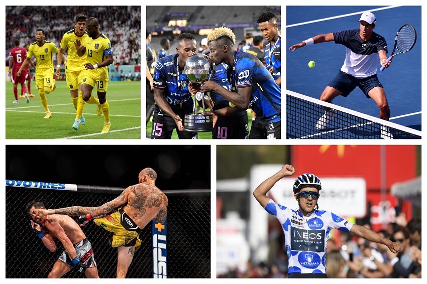 Los mejores momentos deportivos de Ecuador en el 2022