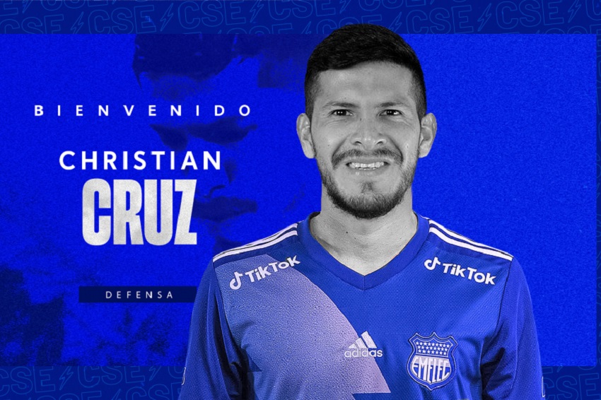 Emelec hace oficial la incorporación a sus filas del defensa Christian Cruz