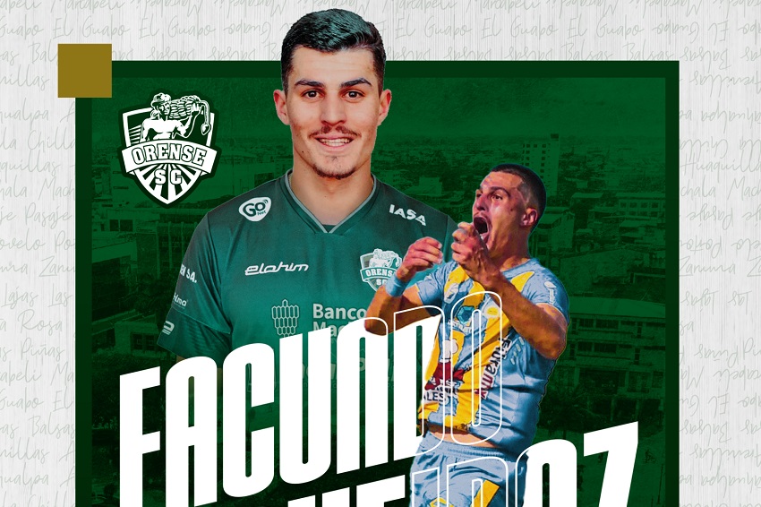 Facundo Queiroz deja las filas de Delfín y se vincula a Orense
