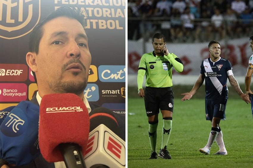 Joffre Paredes adelanta que el árbitro Marlon Vera no pitará en lo que resta de la temporada