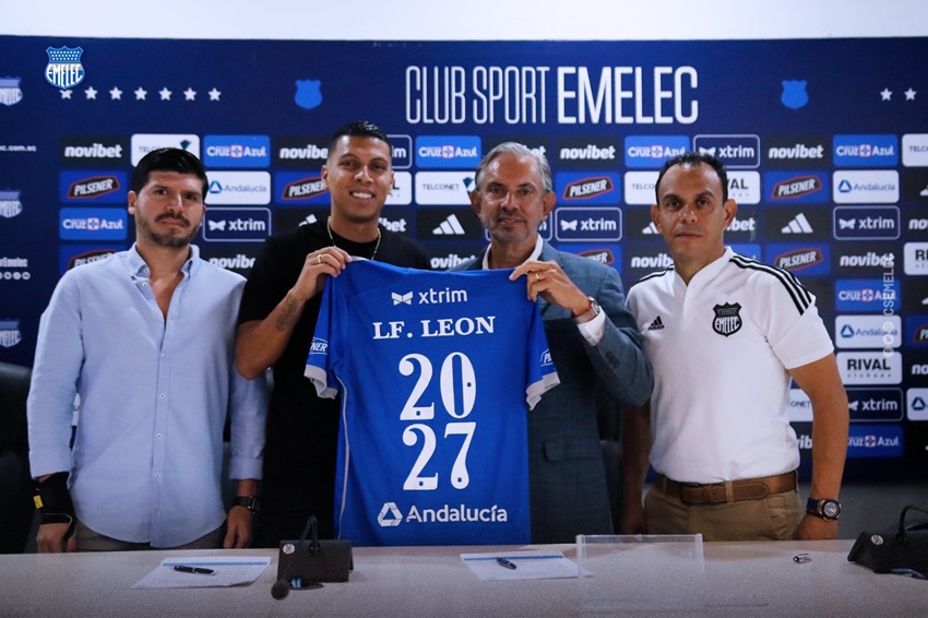 Emelec adquiere los derechos de Luis Fernando León, que firma hasta 2027