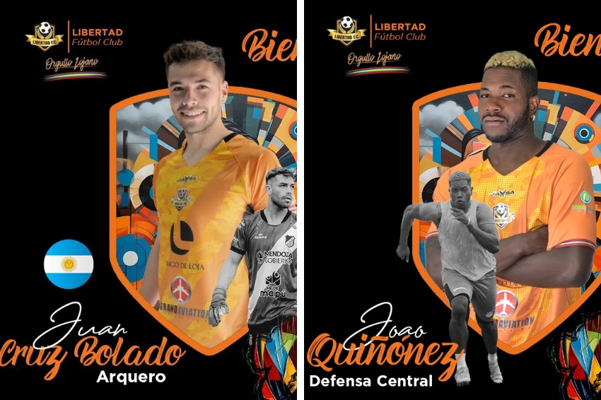Libertad ficha al portero argentino Juan Cruz Bolado y al defensa Joao Quiñónez