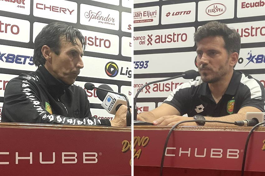 Deportivo Cuenca anuncia la salida del cuerpo técnico encabezado por Gabriel del Valle y Juan Zubeldía
