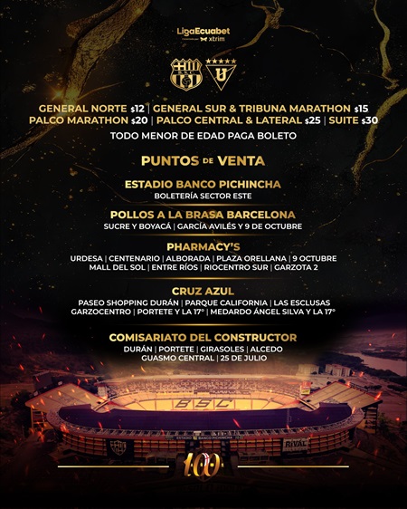 Barcelona precios Liga de Quito