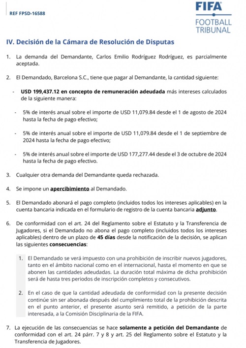 FIFA demanda Carlos Rodríguez Barcelona
