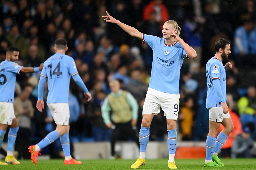 Haaland marca un doblete y comanda el contundente triunfo de Manchester City contra Copenhague