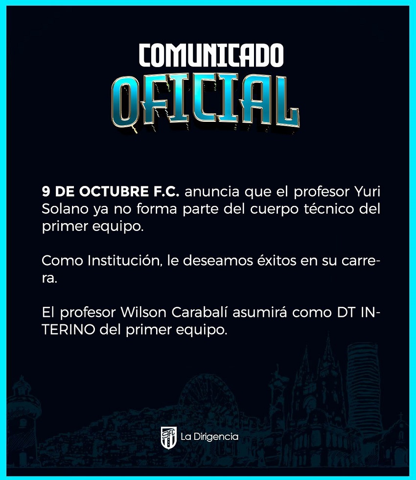 9 de Octubre Yuri Solano