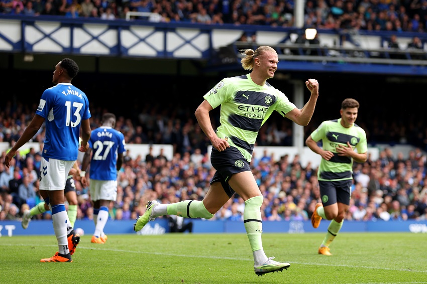 Erling Haaland Everton Manchester City Premier