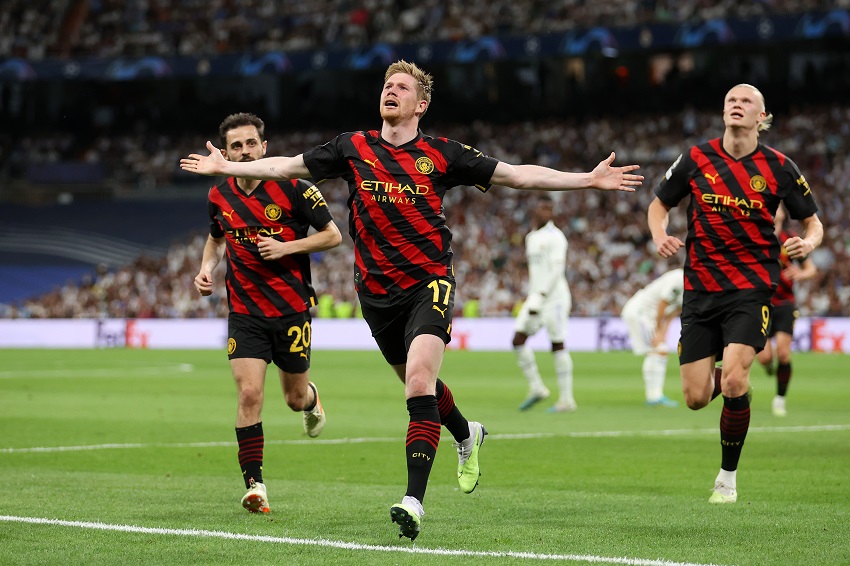 Manchester City se lleva el empate contra Real Madrid en duelo de golazos