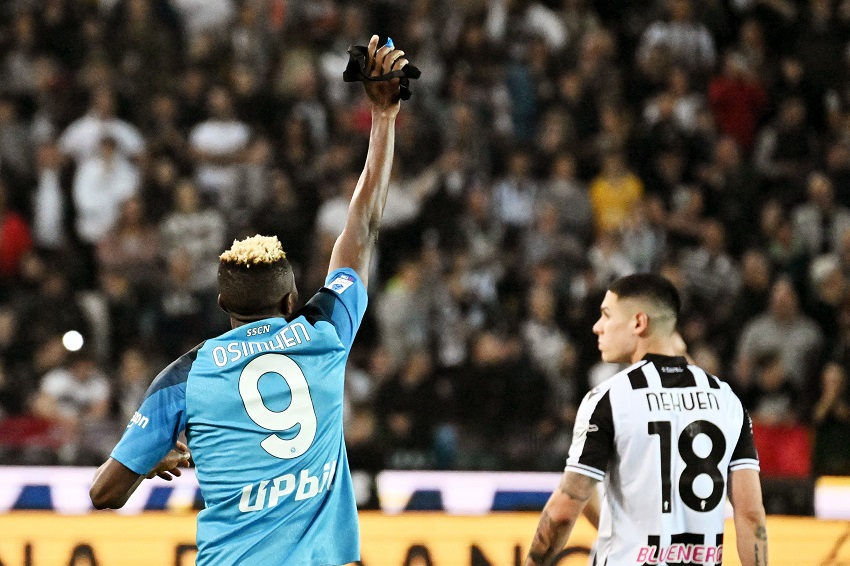 Victor Osimhen Napoli Udinese campeón Serie A