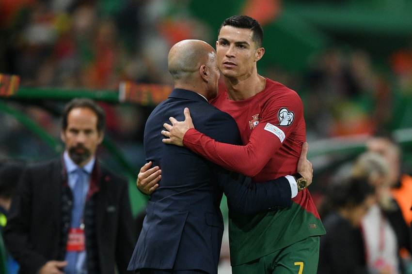 Cristiano Ronaldo Roberto Martínez Portugal eliminatorias a la Eurocopa