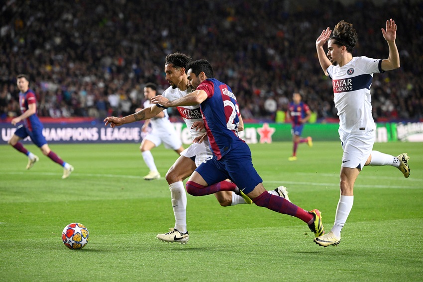 Gundogan FC Barcelona PSG Champions