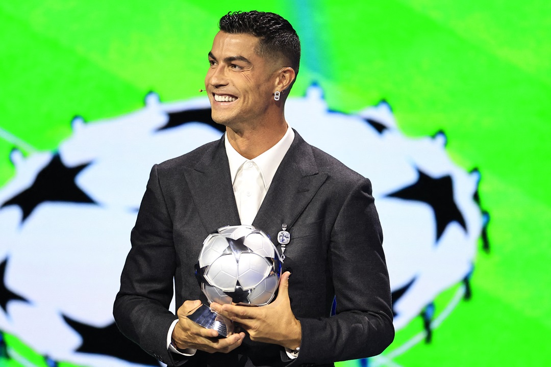 Cristiano Ronaldo, premiado como máximo goleador histórico de la Champions League