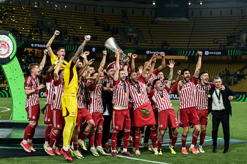 Olympiacos conquista la Conference League al vencer en la prórroga a Fiorentina
