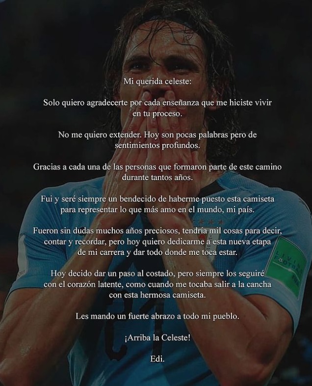Edinson Cavani Uruguay