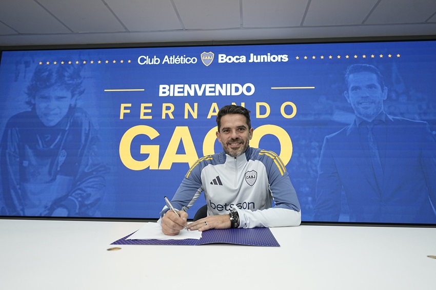Fernando Gago, presentado como entrenador de Boca Juniors
