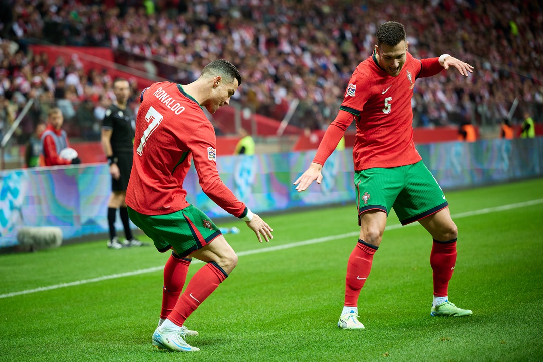 Portugal, con gol y liderazgo de Cristiano Ronaldo, se impone contra Polonia
