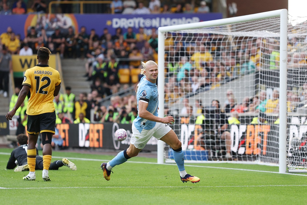Manchester City aplasta al Wolverhampton con doblete de Erling Haaland