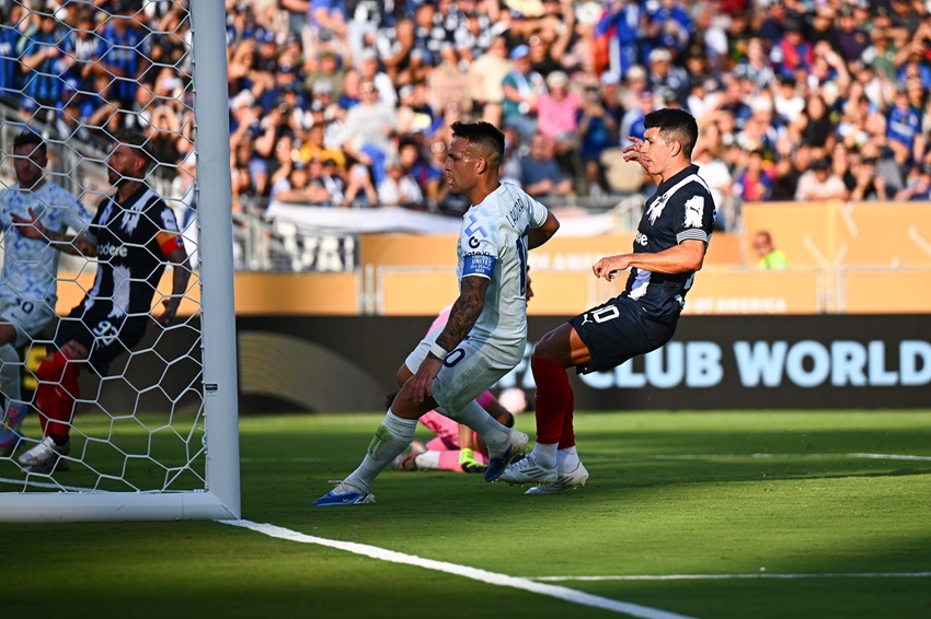Inter reacciona antes del entretiempo y logra el empate contra Monterrey