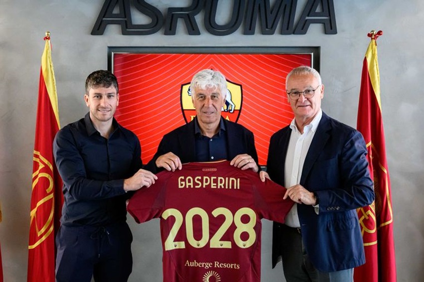 Gian Piero Gasperini, de exitoso ciclo en Atalanta, es el nuevo entrenador de Roma