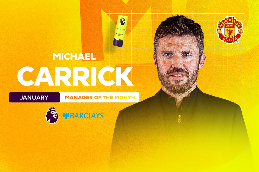 Michael Carrick, elegido mejor entrenador de enero en la Premier League