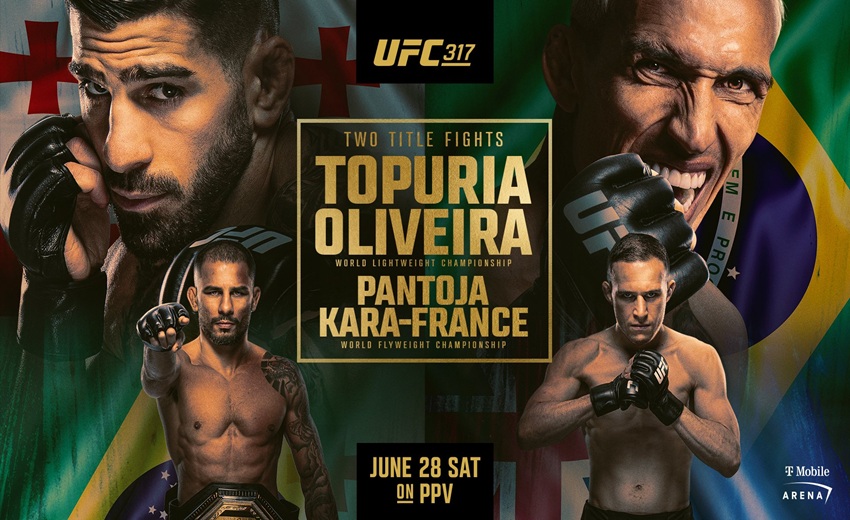Ilia Topuria vs. Charles Oliveira: fecha, cartelera, horarios, canales y plataformas de streaming para ver en vivo el UFC 317