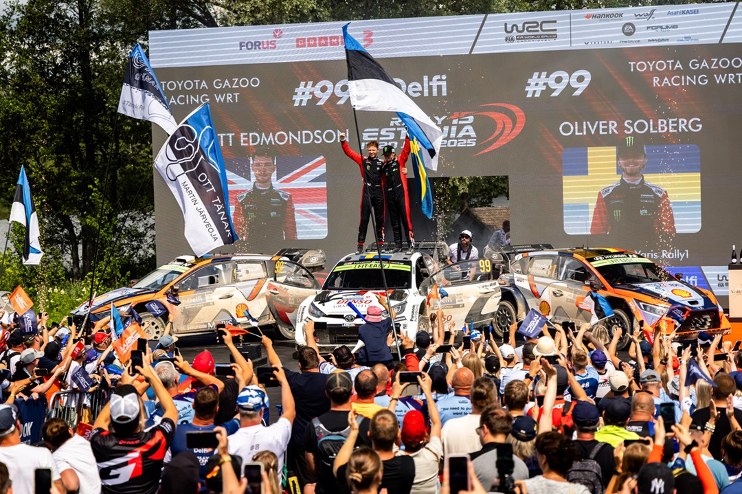 Oliver Solberg conquista su primera victoria en el WRC tras dominar el Rally de Estonia
