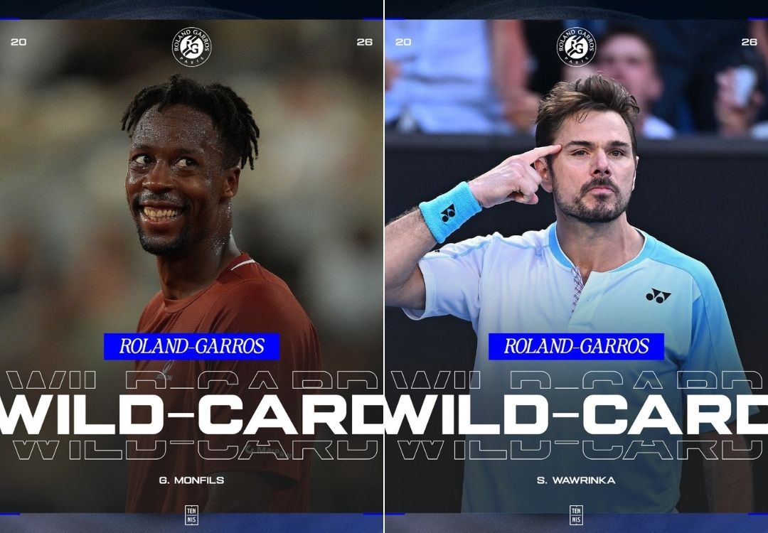 Stan Wawrinka y Gael Monfils reciben invitaciones para disputar el cuadro principal de Roland Garros